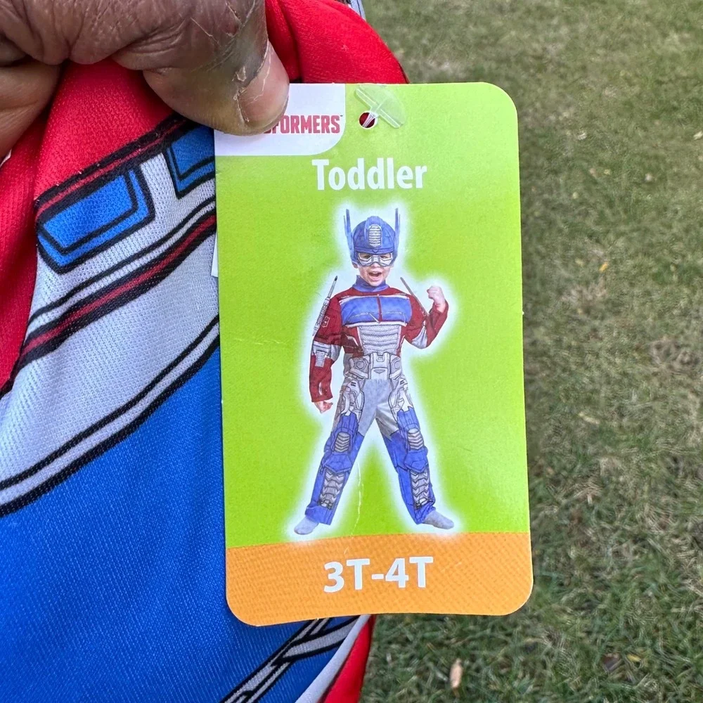 Toddler Boys Transformers Optimus Prime Muscle Costume Size 3T-4T‎ - No Mask